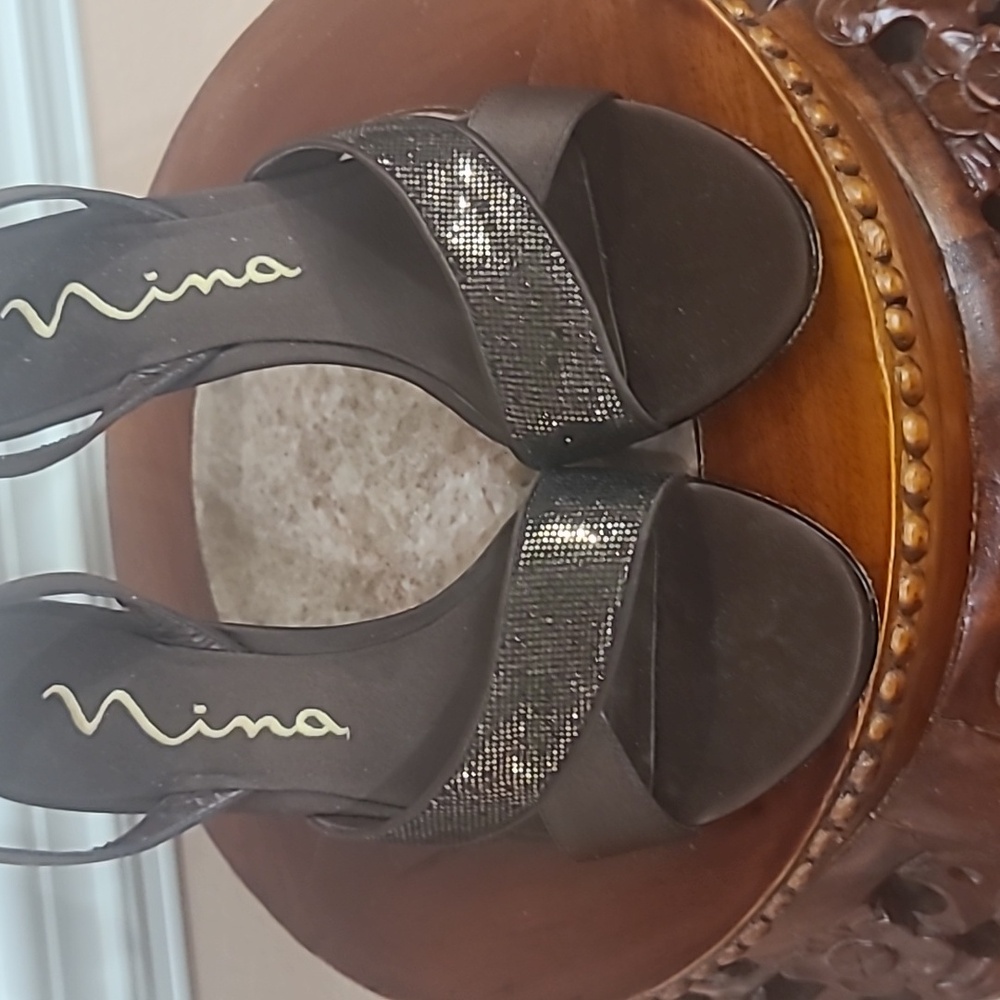 Nina dress heels, size 6 1/2. Runway shoes, only worn once on the runway.